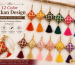 “12 color latkan design for lehenga blouse tassel collection 2026”